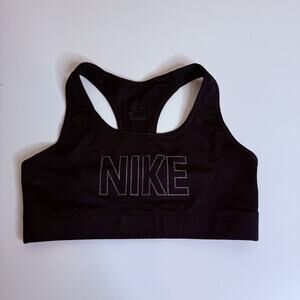 Nike dri fit racerback sports bra Black size small glitter graphics
